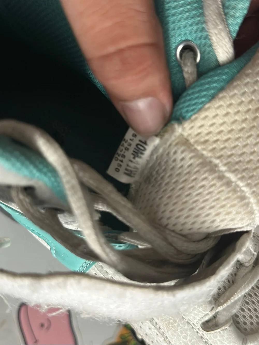 White & Teal Roller Skate Sneakers - Elite